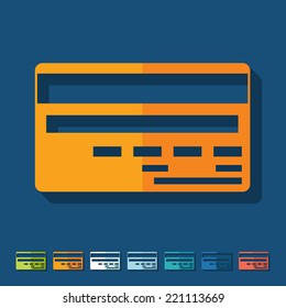it is a flat design in modern style