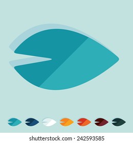 it is a flat design in modern style