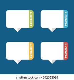 Flat design modern template for banners, infographics, websites.