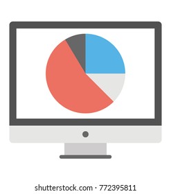 
Flat design modern vector concept of website analytics 
