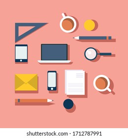Flat design modern vector illustration concept of teamwork
