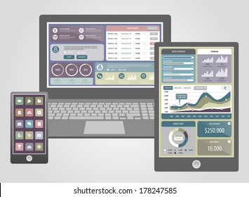 Flat design modern vector illustration icons set of website SEO optimization, programming process and web analytics elements. Eps 10.