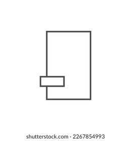 Icono de ilustración vectorial moderna de diseño plano del libro de notas azules cerrado.