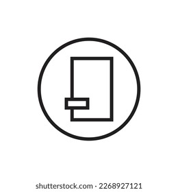 Flat design modern vector illustration icon of closed blue note book.