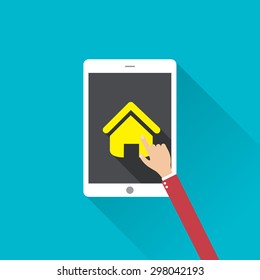 Flat design modern vector illustration infographic concept of digital marketing media concept