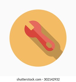 Flat design modern vector illustration icon of work tool