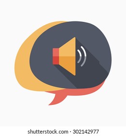 Flat design modern vector illustration icon of Loudspeaker