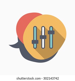 Flat design modern vector illustration icon of Control panel