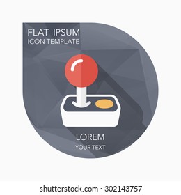 Flat design modern vector illustration icon of Joystick icon