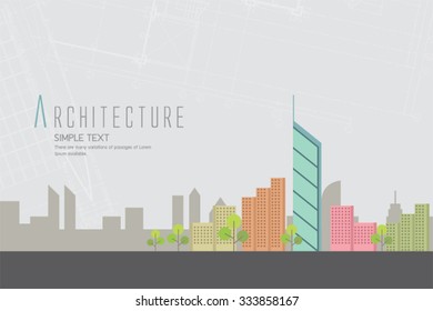 Flat design modern vector illustration icons set of urban landscape and city life. Building icon