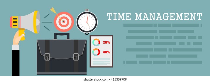 Flat design modern vector illustration concept of project management  business analysis and planning.Concepts web banner and printed materials.