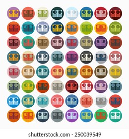 Flat design: money