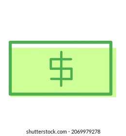 Ilustración de vectores de dinero de diseño plano