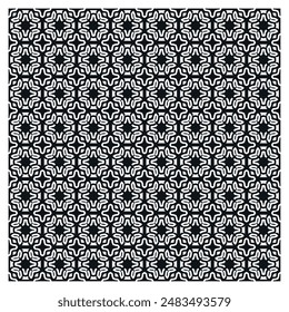 Flat design monochromatic tile square seamless pattern 