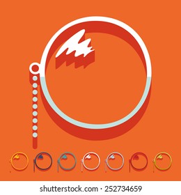 Flat design: monocle