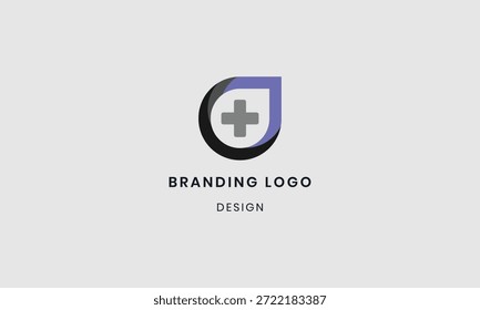 Flachbild-Monogramm Medical and Emergency-Logo