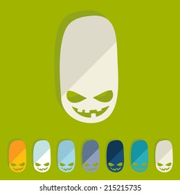 Flat design: monster