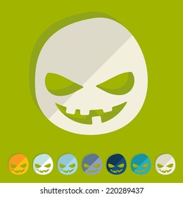 Flat design: monster