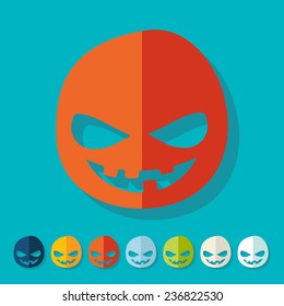 Flat design: monster