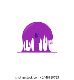 flat design the monster melts