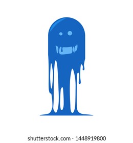 flat design the monster melts