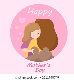 Antecedentes diarios de madres de diseño plano