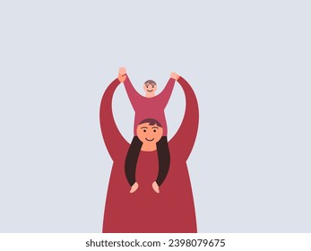 flat design Mother's Day vector illustration