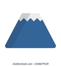 Flat Design Mount Fuji. Vector.