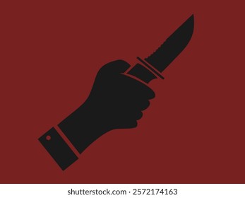 flat design murder vector illustration