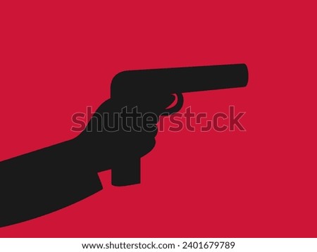 flat design murder vector illustration