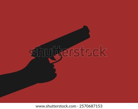 flat design murder vector illustration