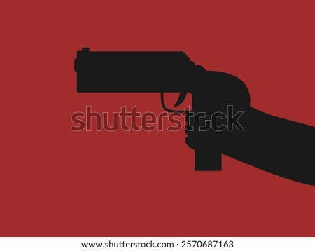 flat design murder vector illustration