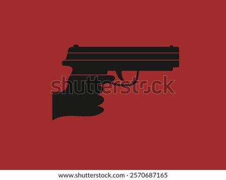 flat design murder vector illustration