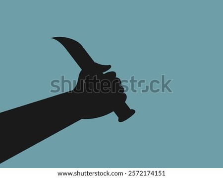 flat design murder vector illustration