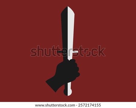 flat design murder vector illustration