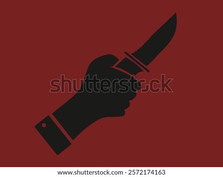 flat design murder vector illustration