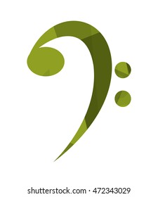 flat design music note icon vector illustration