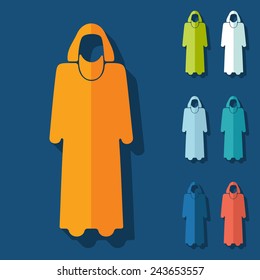 Flat design: muslim