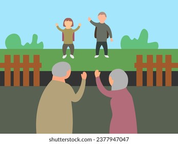 flat design my holiday vector illustration