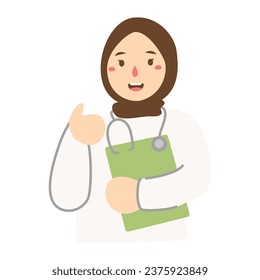 flat design national doctor's day illustration