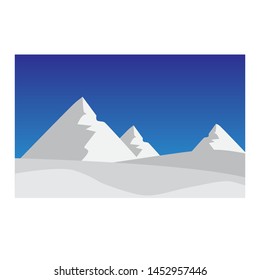 Flat Design Nature Landscape Vector
