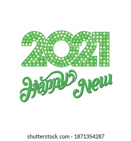 Flat design new year background Free Vector 2021
