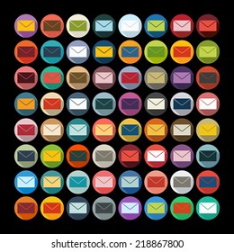 Flat design: newsletter