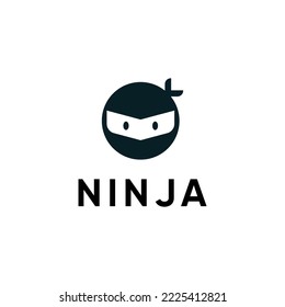 Flat design ninja logo inspiration