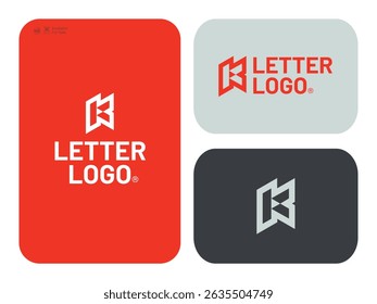 Flat design OB logo template