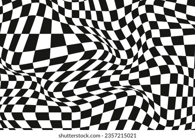 flat design optical illusion background.