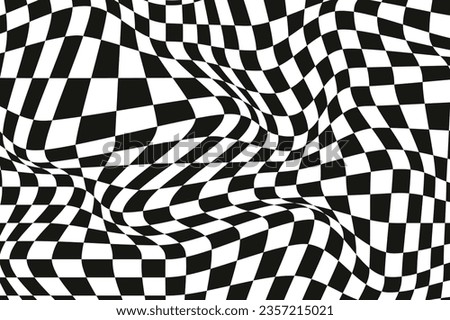 flat design optical illusion background.
