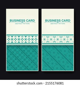 flat design ornament pattern vertical card