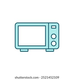 ícone de vetor de forno de design plano