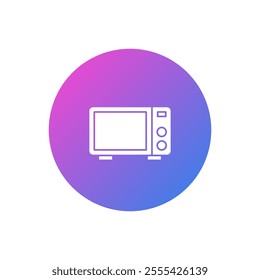 flat design oven vector icon